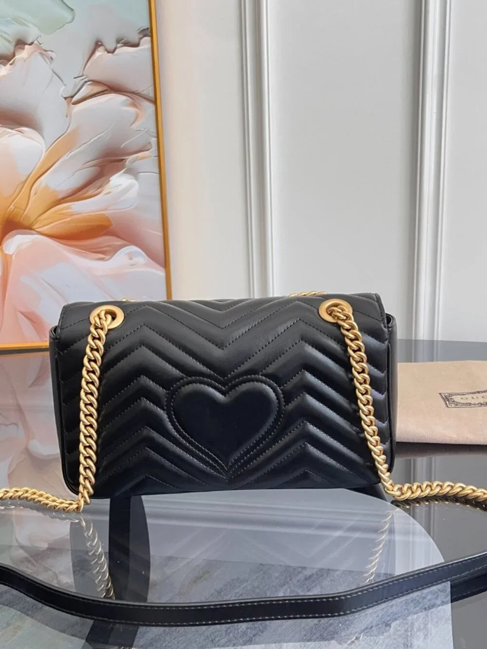 Gucci GG Marmont Small Shoulder Bag Black